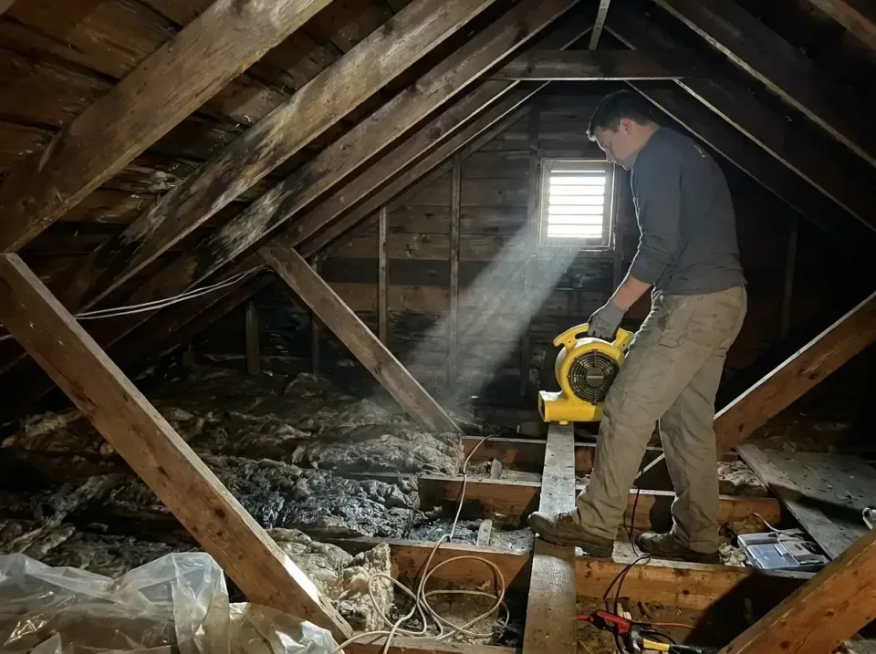 attic-water-damage-drying-proc-007 — frequently asked questions, Emergency Water Extraction & 24/7 Flood Response in Merrifi…